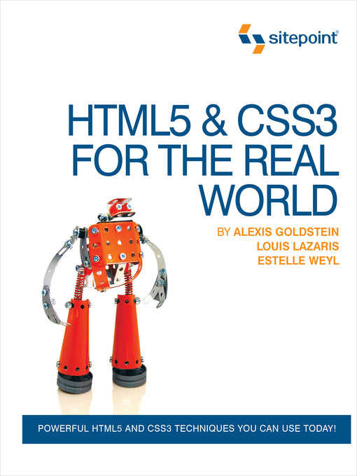 Title details for HTML5 & CSS3 For the Real World by Estelle   Weyl - Available